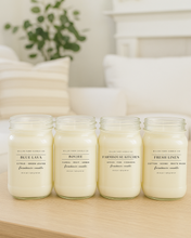 Load image into Gallery viewer, Farmhouse Jar Soy Candle – 16 oz | Choose from Many Scents