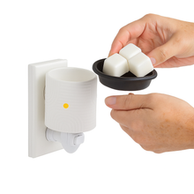 Load image into Gallery viewer, White Flip Dish Pluggable Wax Warmer