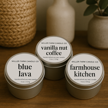Load image into Gallery viewer, 4 oz Scented Candle Tins

