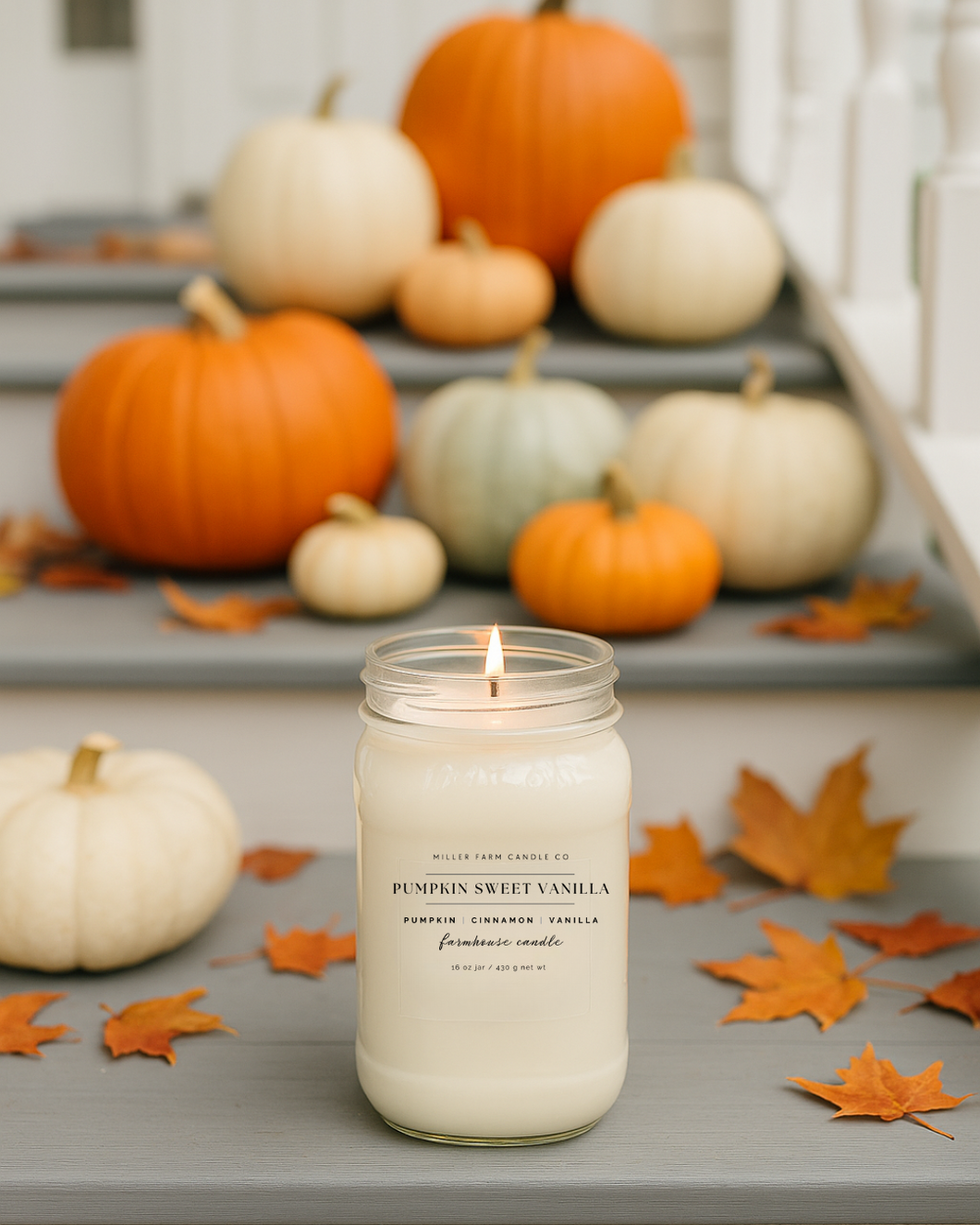 Farmhouse Jar Soy Candle – 16 oz | Choose from Many Scents