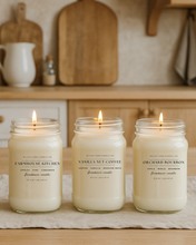 Load image into Gallery viewer, Farmhouse Jar Soy Candle – 16 oz | Choose from Many Scents
