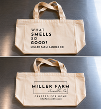 Load image into Gallery viewer, Canvas Market Tote Bag | Perfect for Gifting Miller Farm Candle Co Products
