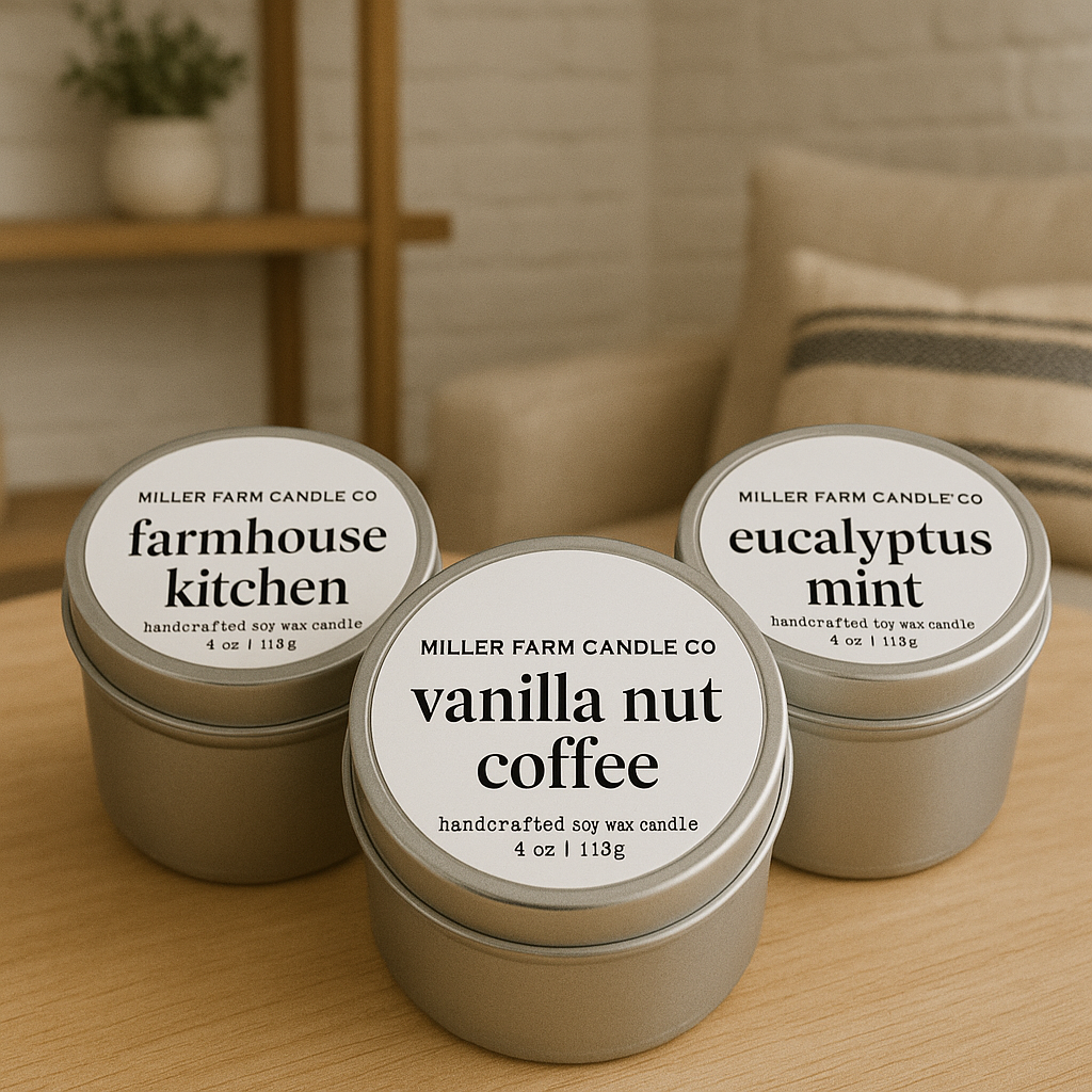 4 oz Travel Tin Soy Candles | Wholesale