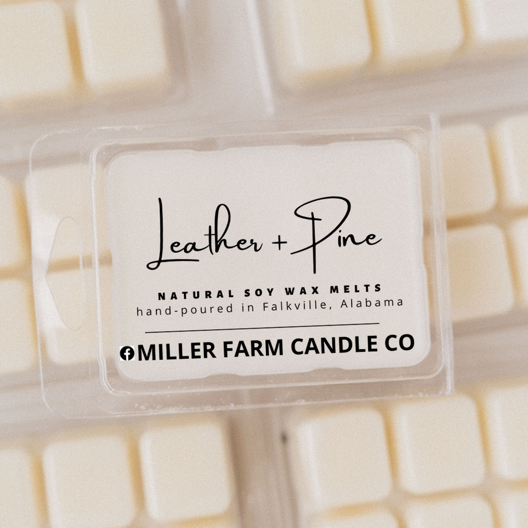 Leather + Pine Soy Wax Melts