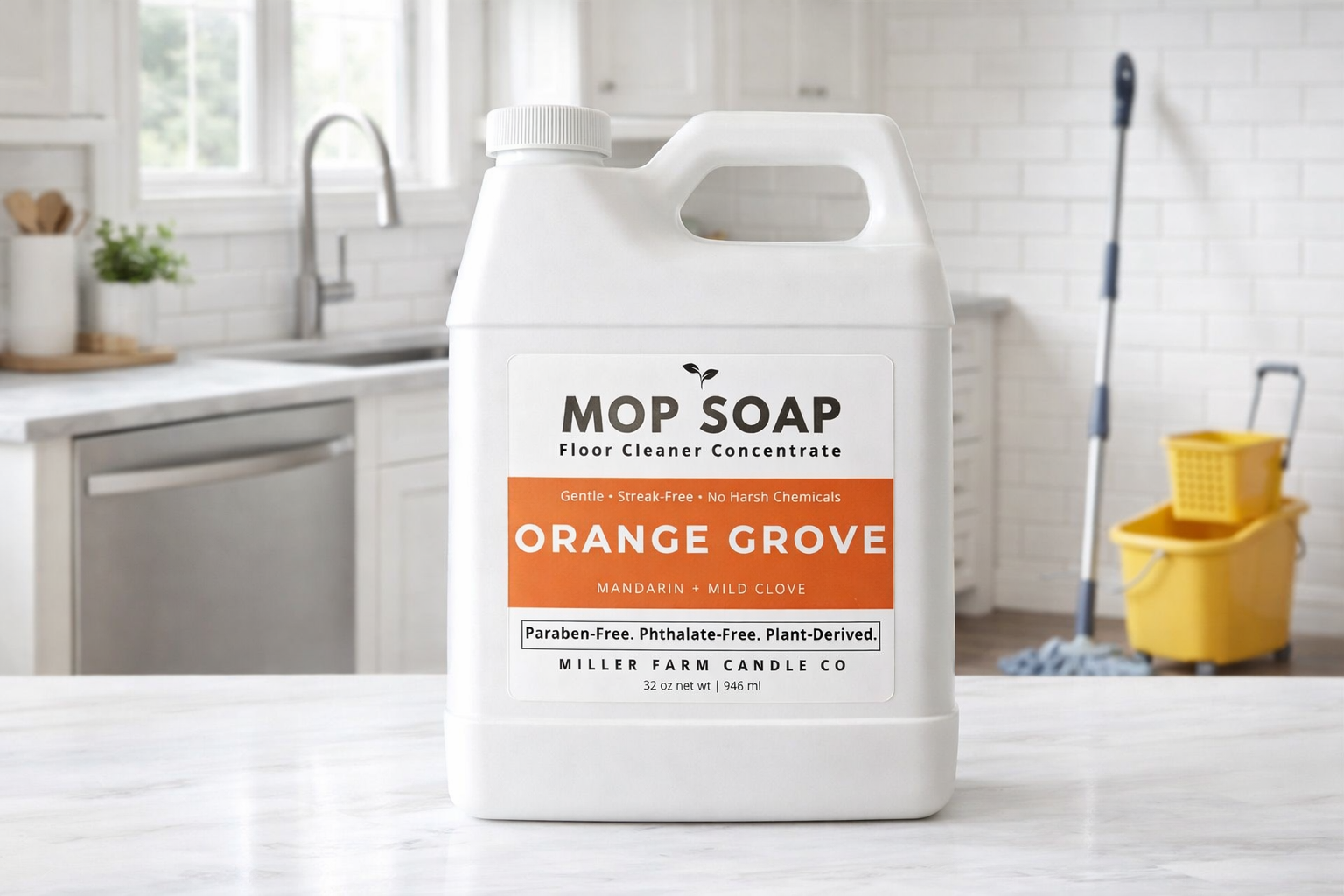 Mop Soap, 32 oz Concentrated Floor Cleaner – Miller Farm Candle Co