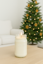 Load image into Gallery viewer, Unlabeled Farmhouse Jar Soy Candle – 16 oz | Seasonal &amp; Classic Scents
