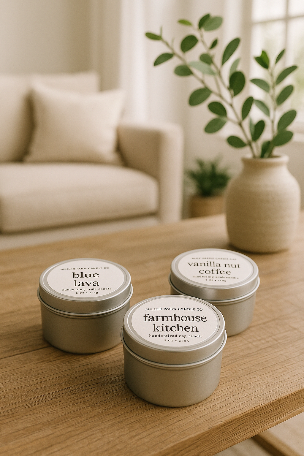 4 oz Scented Candle Tins